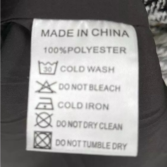 Ivy City Co Anne in Black White Plaid Tweed Mock Neck Sheath Dress Size XXL - Picture 6 of 6